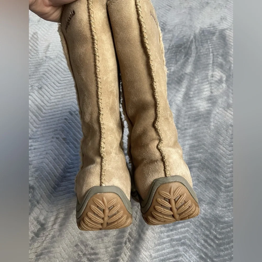 Womens Patagonia Lugano Tan Suede Leather‎ Boots 6.5